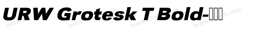 URW Grotesk T Bold字体转换